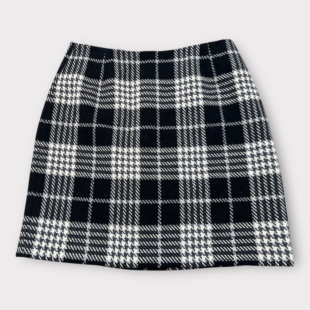 Vintage Eddie Bauer Skirt Wool Blend Plaid Mini Schoolgirl Preppy Academia 12